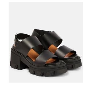 Ganni • Cleated High Heel Chunky Lug Sandals
